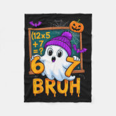 67 Teacher Halloween Ghost Six Seven Meme Math Hum Fleecedecke (Vorderseite)