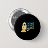 67 Teacher Halloween Skeleton Ghost Six Seven Meme Button (Vorne & Hinten)