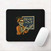 67 Teacher Halloween Skeleton Six Seven Meme Brain Mousepad (Mit Mouse)