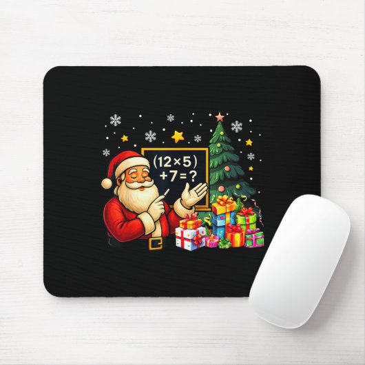 67 Teacher Santa Christmas Six Seven Meme Brainrot Mousepad (Mit Mouse)