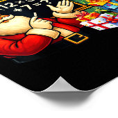 67 Teacher Santa Christmas Six Seven Meme Brainrot Poster (Ecke)