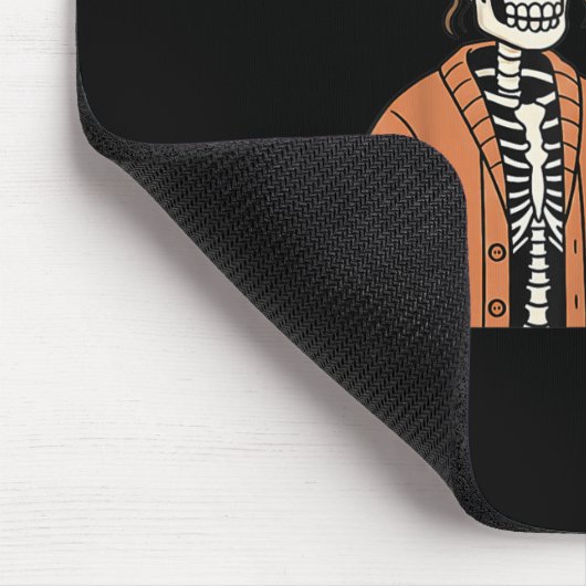 67 Teacher Skeleton Halloween Square Root 4489 Mes Mousepad (Ecke)