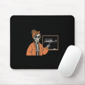 67 Teacher Skeleton Halloween Square Root 4489 Mes Mousepad (Mit Mouse)