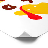 67 Thanksgiving Funny 6 7 Six Seven Turkey Social Poster (Ecke)