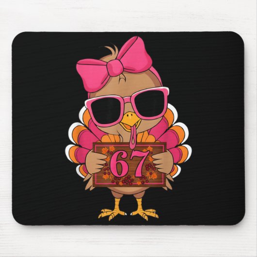 67 Thanksgiving Funny Turkey Family Thanksgiving 6 Mousepad (Vorne)