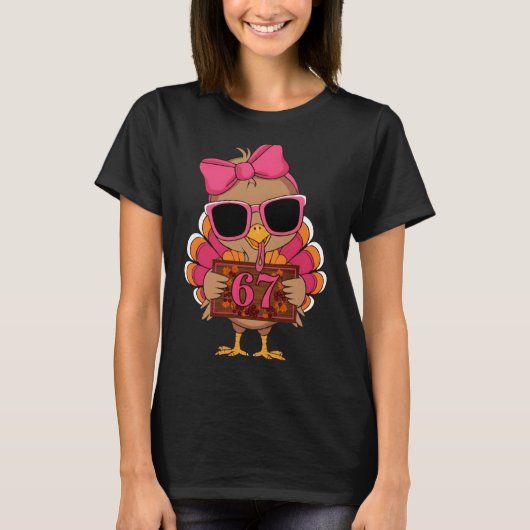 67 Thanksgiving Funny Turkey Family Thanksgiving 6 T-Shirt (Vorderseite)