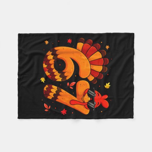 67 Thanksgiving Funny Turkey Thanksgiving 67 Turke Fleecedecke (Vorderseite (Horizontal))