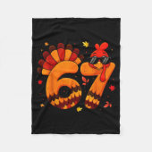 67 Thanksgiving Funny Turkey Thanksgiving 67 Turke Fleecedecke (Vorderseite)