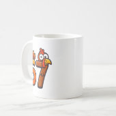 67 Thanksgiving Funny Turkey Thanksgiving 67 Turke Kaffeetasse (Vorderseite Links)