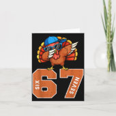 67 Thanksgiving Funny Turkey Thanksgiving 67 Turke Karte (Vorderseite)