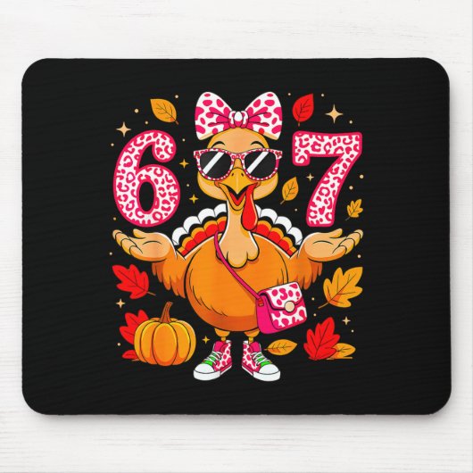 67 Thanksgiving Funny Turkey Thanksgiving 67 Turke Mousepad (Vorne)