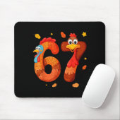 67 Thanksgiving Funny Turkey Thanksgiving 67 Turke Mousepad (Mit Mouse)