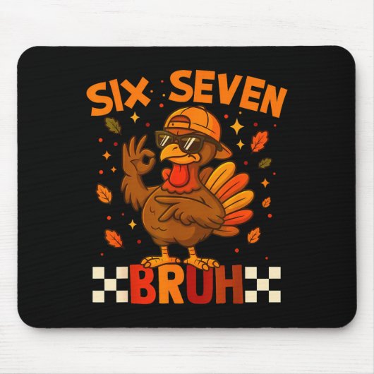 67 Thanksgiving Funny Turkey Thanksgiving 67 Turke Mousepad (Vorne)