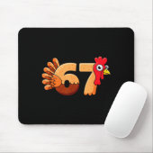 67 Thanksgiving Funny Turkey Thanksgiving 67 Turke Mousepad (Mit Mouse)