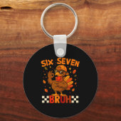 67 Thanksgiving Funny Turkey Thanksgiving 67 Turke Schlüsselanhänger (Vorderseite)