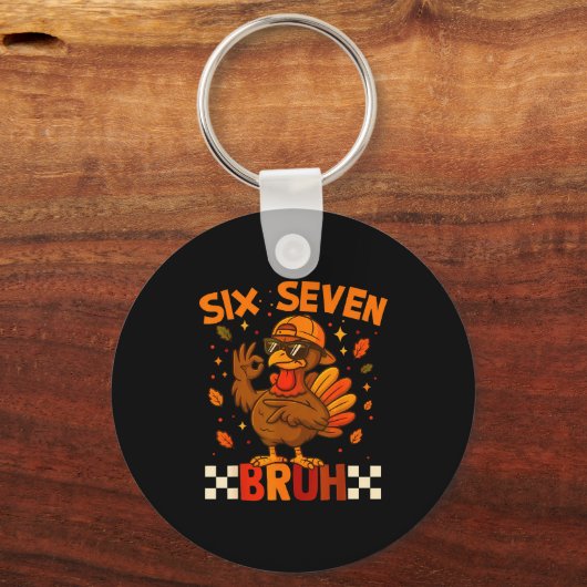 67 Thanksgiving Funny Turkey Thanksgiving 67 Turke Schlüsselanhänger (Vorderseite)