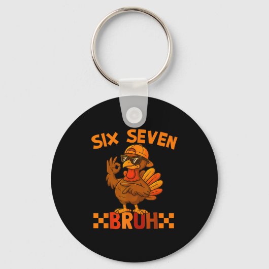 67 Thanksgiving Funny Turkey Thanksgiving 67 Turke Schlüsselanhänger (Vorderseite)