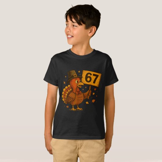 67 Thanksgiving Funny Turkey Thanksgiving 67 Turke T-Shirt (Vorne ganz)