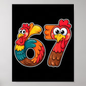 67 Thanksgiving Meme Funny Holiday Six Seven Poster (Vorne)