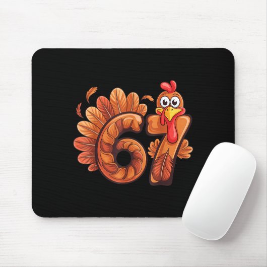 67 Thanksgiving Turkey  Mousepad (Mit Mouse)