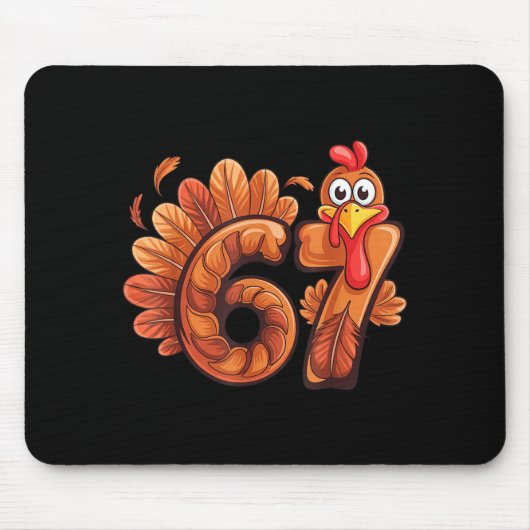 67 Thanksgiving Turkey  Mousepad (Vorne)