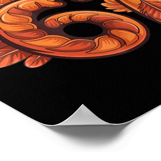 67 Thanksgiving Turkey  Poster (Ecke)