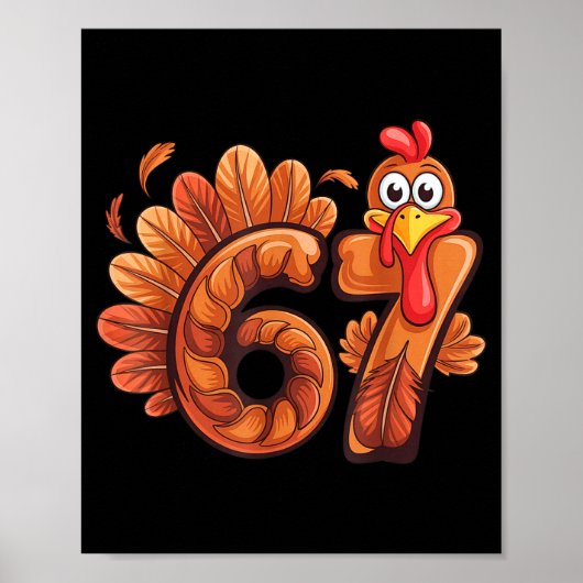 67 Thanksgiving Turkey  Poster (Vorne)