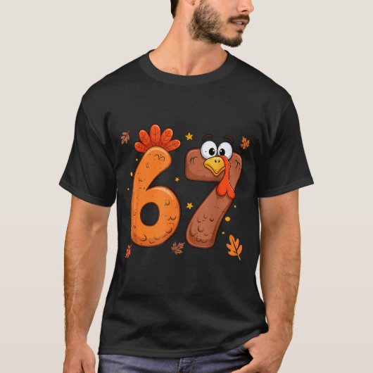 67 Thanksgiving Turkey Turkey T-Shirt (Vorderseite)