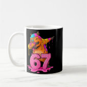 67 Tiere Lustig 67 Brainrot Jugend Kinder Capybara Kaffeetasse (Links)