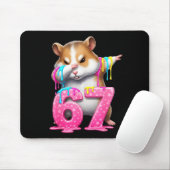 67 Tiere Lustig 67 Brainrot Jugend Kinder Hamster  Mousepad (Mit Mouse)