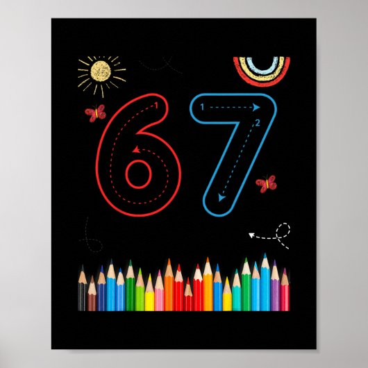 67 Tracing Funny Meme Elementary School Teachers  Poster (Vorne)