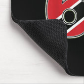 67 Trinidad Togo Flaggennummer Design Mousepad (Ecke)