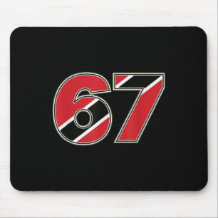 67 Trinidad Togo Flaggennummer Design Mousepad