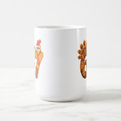 67 Truthahn Erntedankfest lustig Kaffeetasse (Mittel)