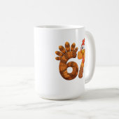 67 Truthahn Erntedankfest lustig Kaffeetasse (VorderseiteRechts)