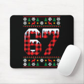 67 Ugly Christmas Flannel Brainrot Design  Mousepad (Mit Mouse)