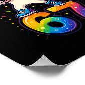 67 Unicorn Dabbing Six Seven Meme Funny Poster (Ecke)