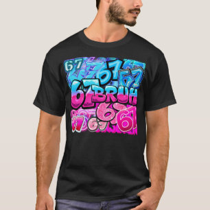67 Urban Graffiti T-Shirt Hip-Hop-Grafikdesign
