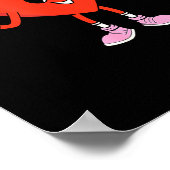 67 Valentines Funny Six Seven Cute Heart 6 7 Meme Poster (Ecke)