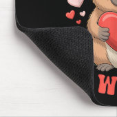 67 Valentinstag Capybara-Wünsche Cute Meme-Herzen Mousepad (Ecke)