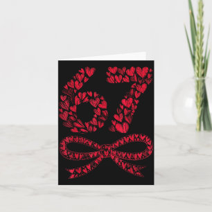 67 Valentinstag Herz Meme – Trendy Six Seven  Karte