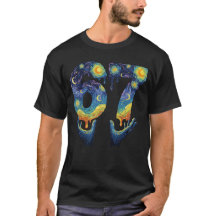 67 Van Gogh Sternennacht Eiscreme-Tropf Lustig