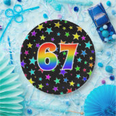 67. Veranstaltung: Bold, Fun, Colorful Rainbow 67 Pappteller (Party)