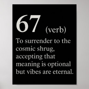 67 Verb Definition Meme Lustiger Internet-Witz Tre Poster