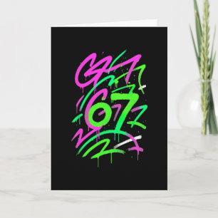 67 versteckter Meme Trend Gen Z Alpha Six Seven 6  Karte
