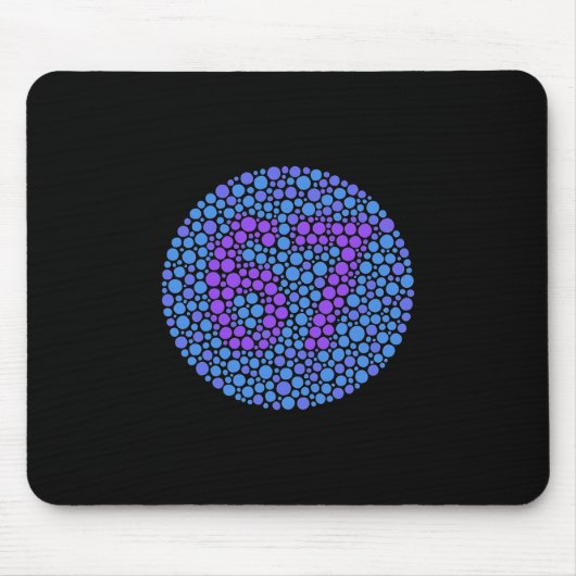 67 Versteckter Meme Trend Gen Z Alpha Six Seven 6  Mousepad (Vorne)