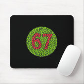 67 Versteckter Meme Trend Gen Z Alpha Six Seven 6 Mousepad (Mit Mouse)