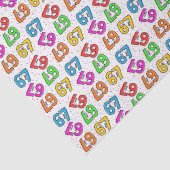 "67" Virales Seidenpapier mit Konfetti (Detail)