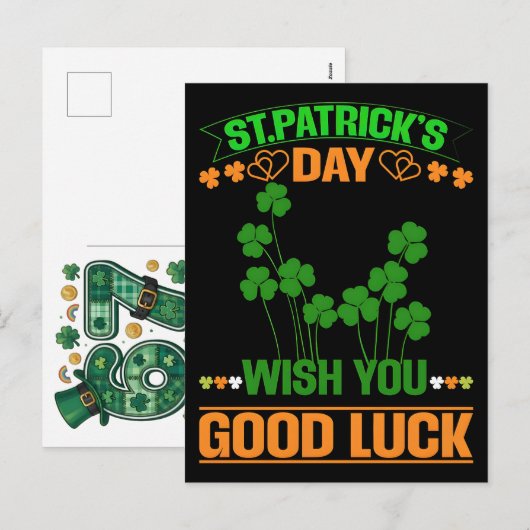 67 Virales St. Patricks-Meme Feiertagspostkarte (Vorne/Hinten)