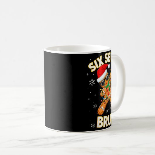 67 Weihnachten 6 7 Meme Lebkuchenmann Xmas Pyjama Kaffeetasse (VorderseiteRechts)
